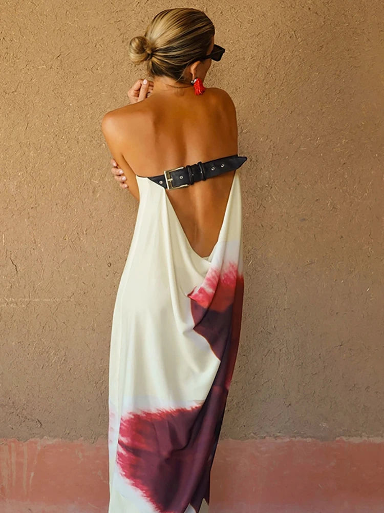 Robe maxi à fleur