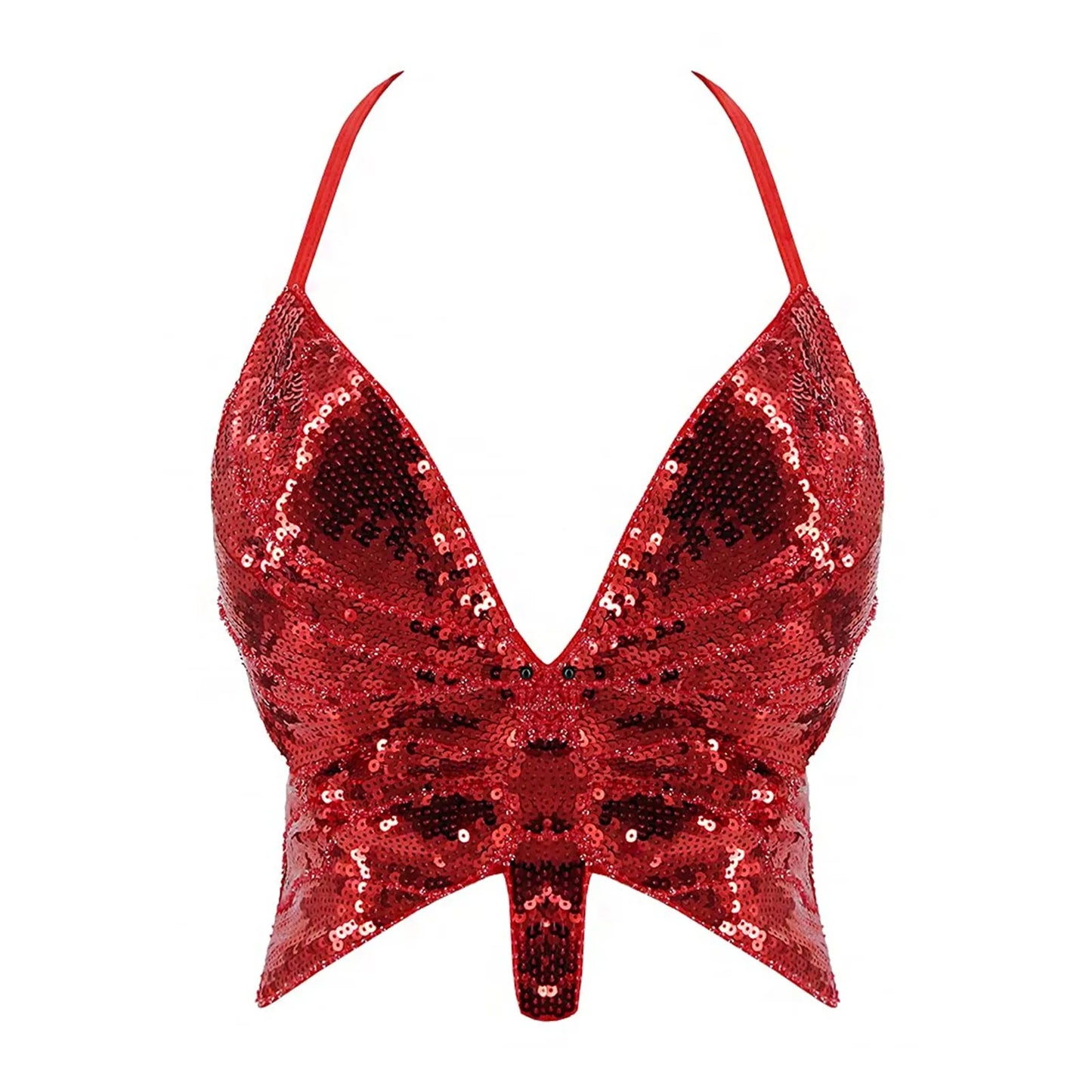Top sequin papillon V2