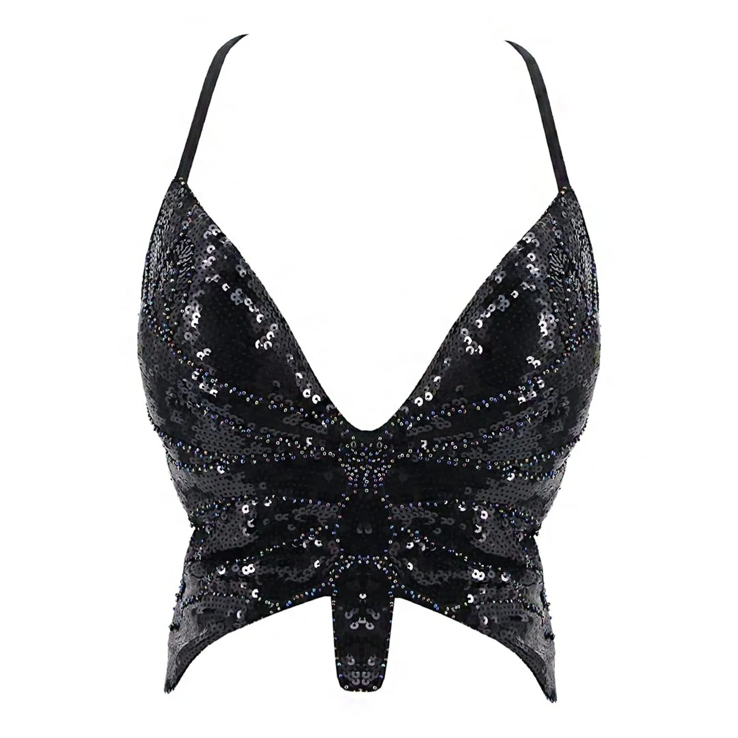 Top sequin papillon V2