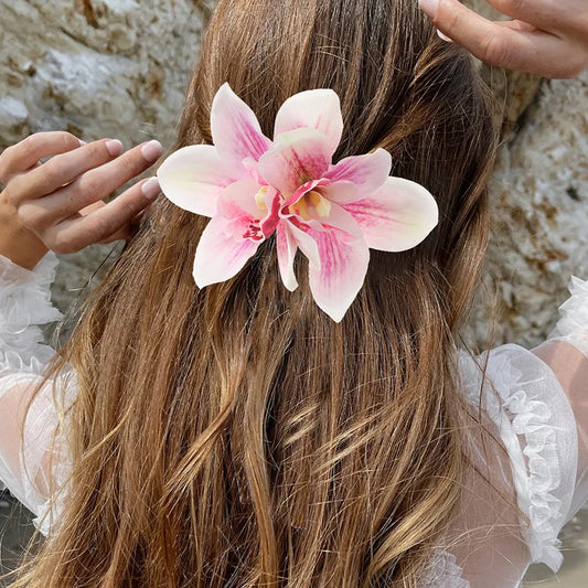 Accessoire cheveux à fleur