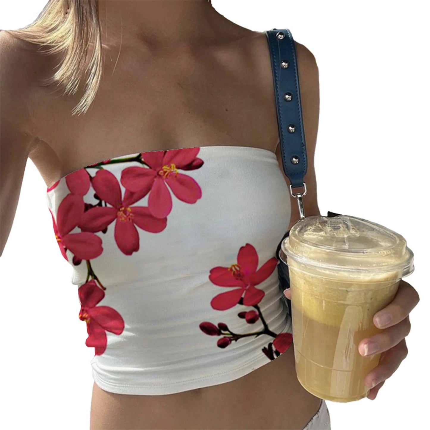 Top bandeau fleuri