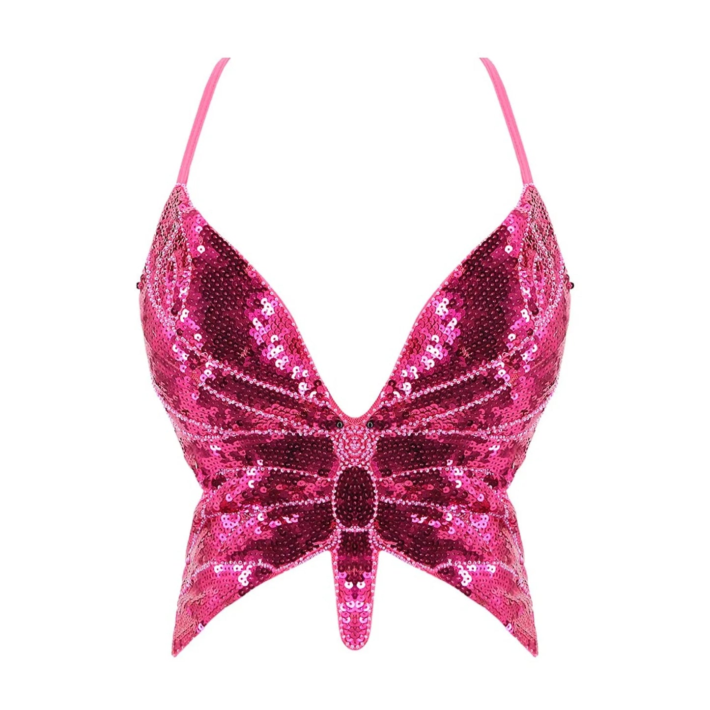 Top sequin papillon V2