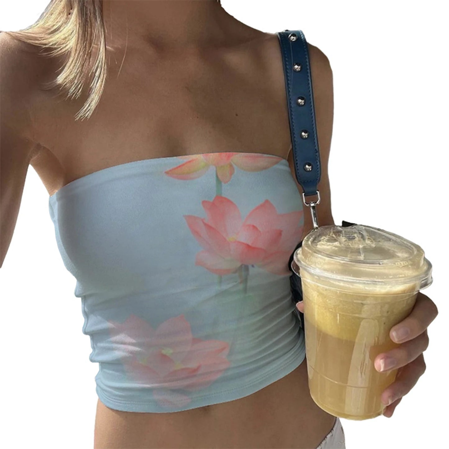 Top bandeau fleuri