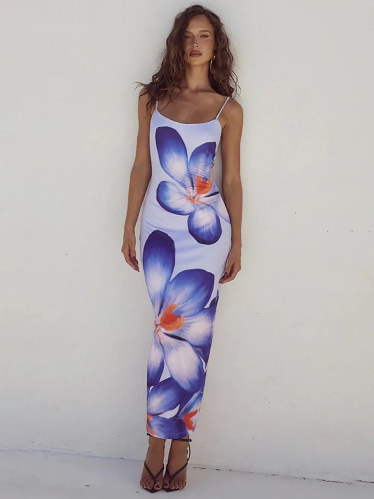 Robe midi fleurie