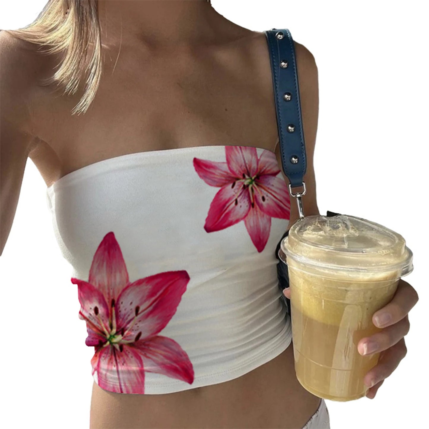 Top bandeau fleuri