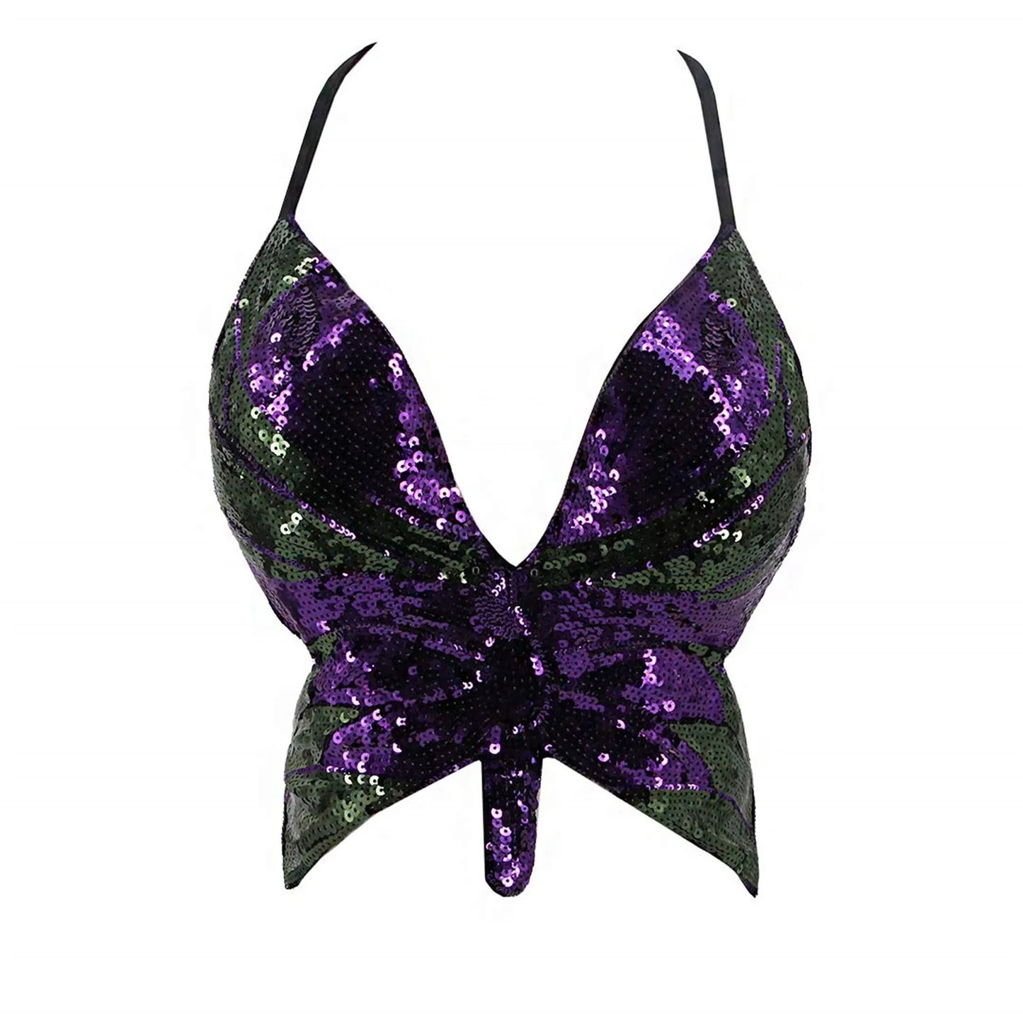 Top sequin papillon V2