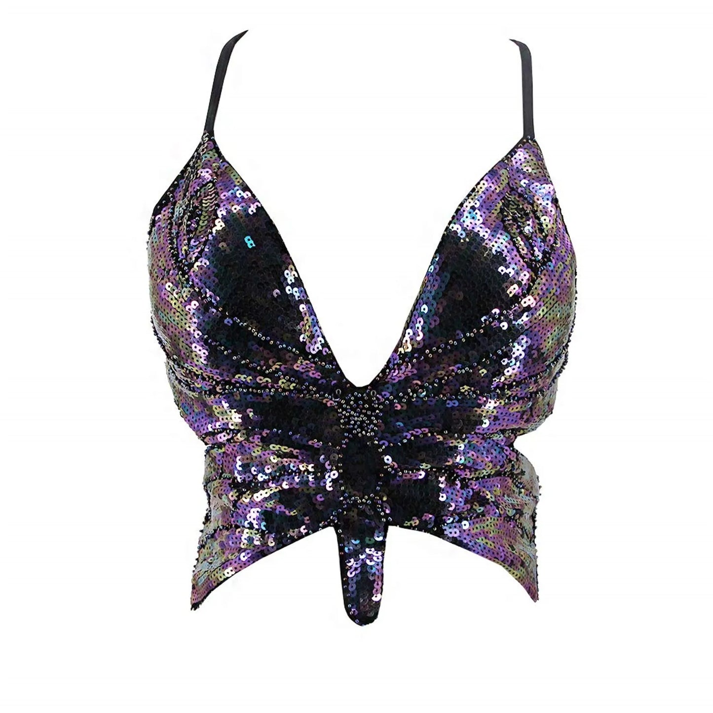 Top sequin papillon V2