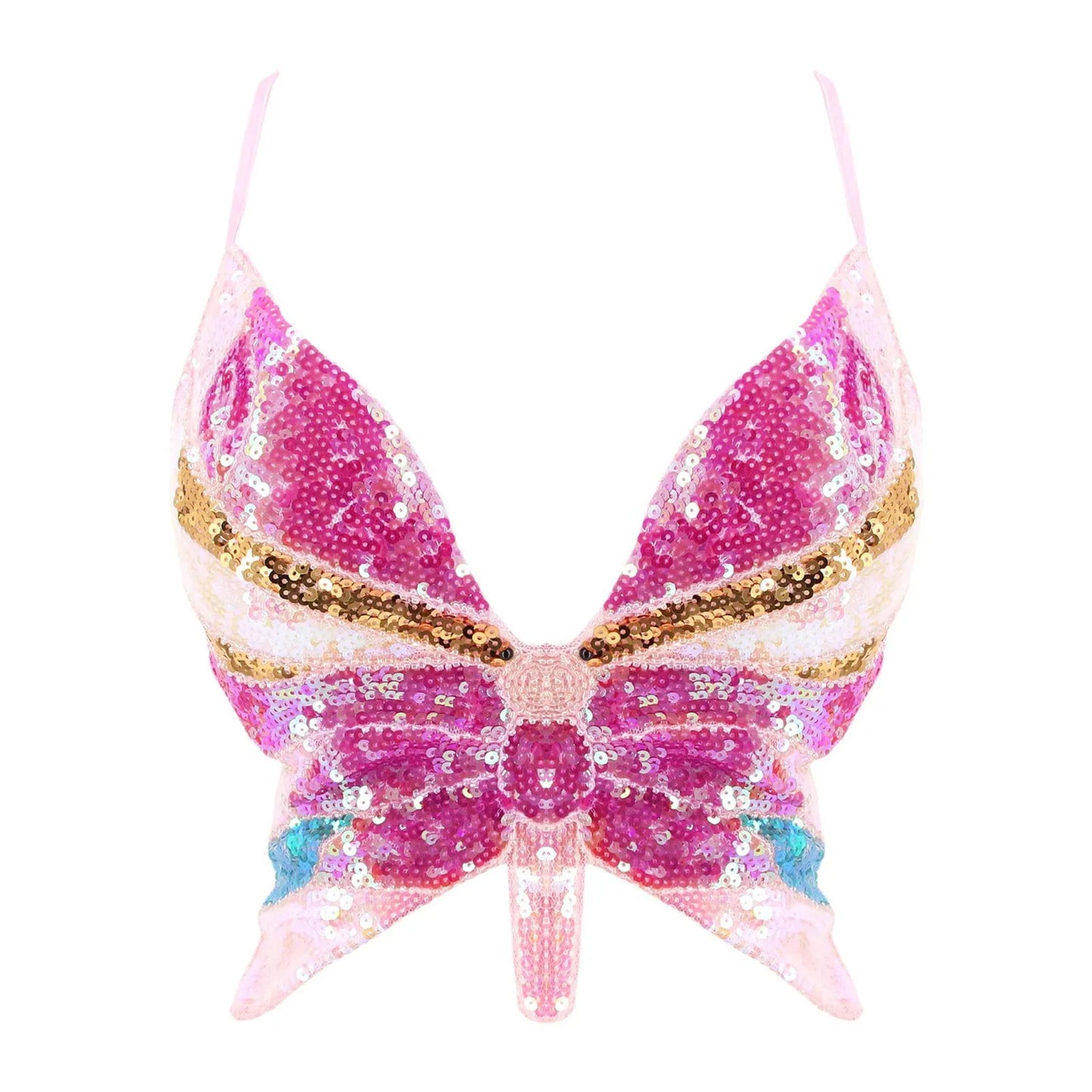 Top sequin papillon V2