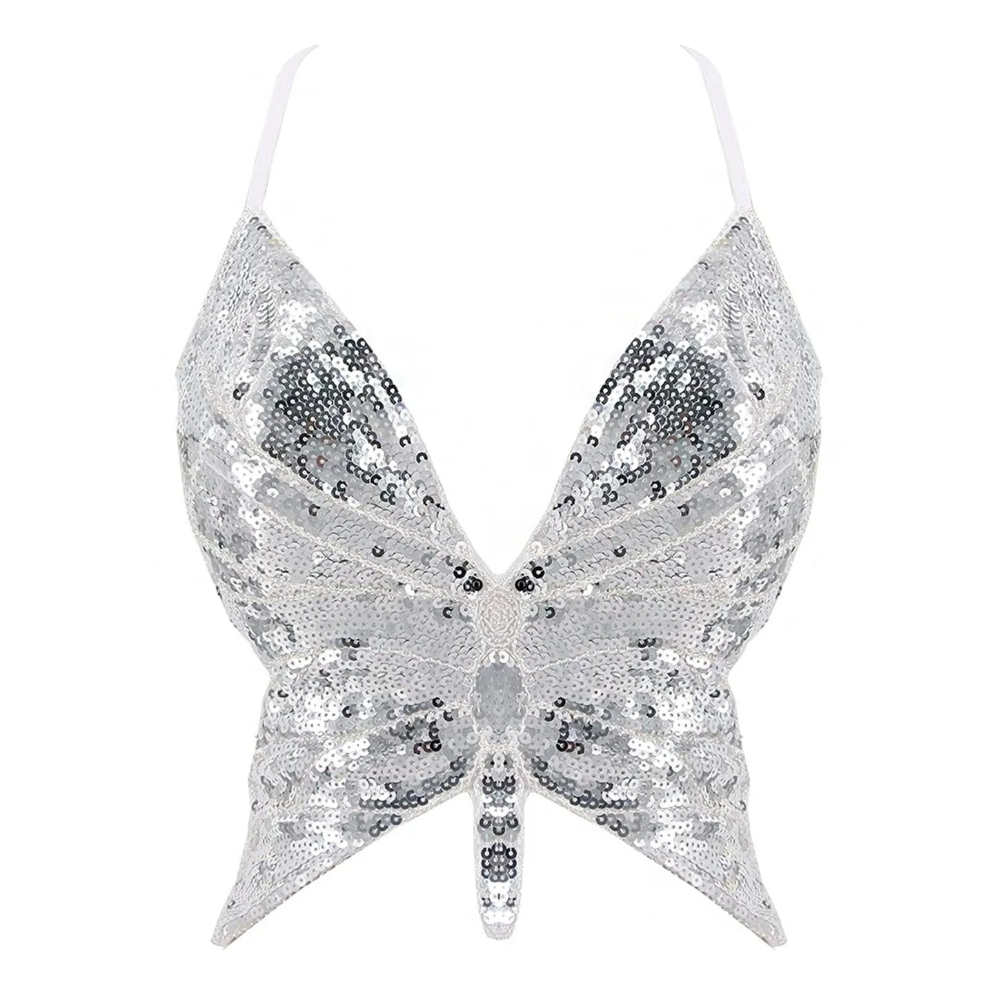 Top sequin papillon V2